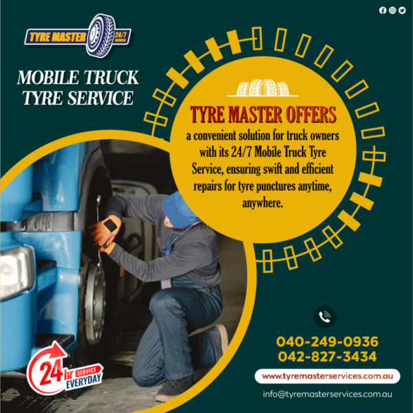 Tyre Master 24 by7, mobile truck tyre service