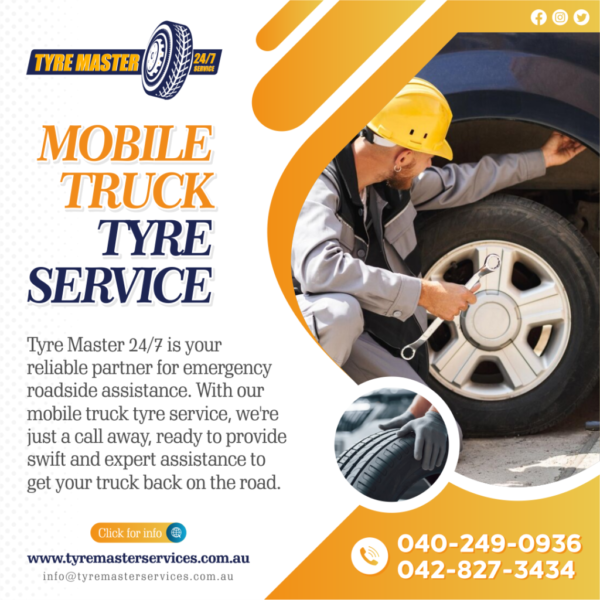 Empowering Your Journey with Tyre Master: Mobile Truck Tyre Service and Emergency Roadside Assistance